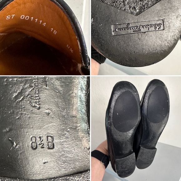 Salvatore Ferragamo gancini leather slip-ons women's 8.5B - Picture 3 of 4